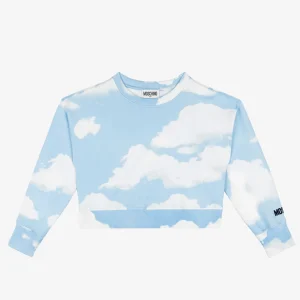 Felpa in cotone Allover Clouds