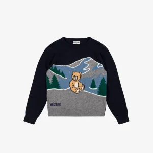 Pullover in misto lana jacquard