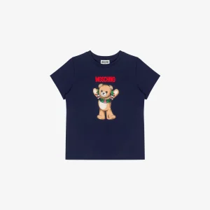 T-shirt in jersey di cotone Moschino Teddy Bear