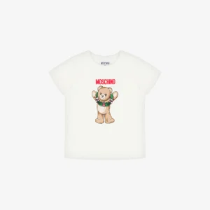 T-shirt in jersey di cotone Moschino Teddy Bear